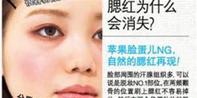 解決脫妝問題簡單技巧 「腮紅失蹤」組