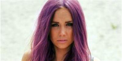 紫紅色頭髮 展現另類個性美髮造型