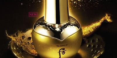 後 (WHOO) 推出2014天氣丹華炫重生純金能量安瓶，讓肌膚閃耀純金光芒！