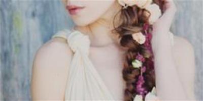 年輕新娘麻花辮造型圖片