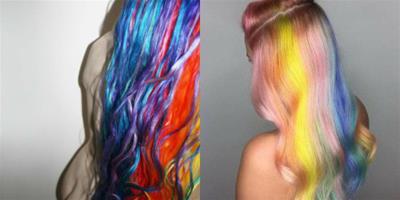 彩虹漸變頭髮圖片有哪些 有什麼辦法能夠染出這樣的發色