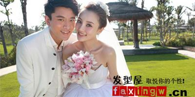 金童玉女賈乃亮李小璐婚紗照發型圖片曝光