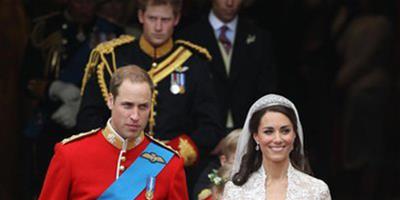 威廉王子與凱特婚紗髮型圖片