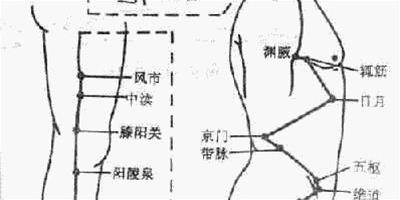 關於膽經穴位圖介紹 六個主要穴位功能告訴你